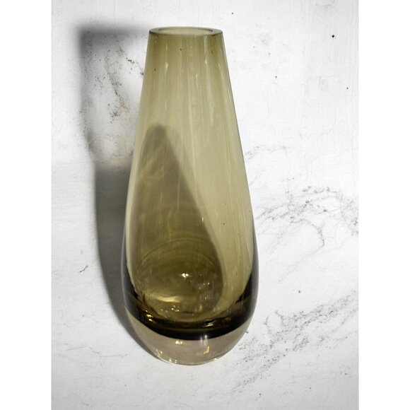 Mid-Century Modern Smoke Glass Vase - Picture 10 of 12
